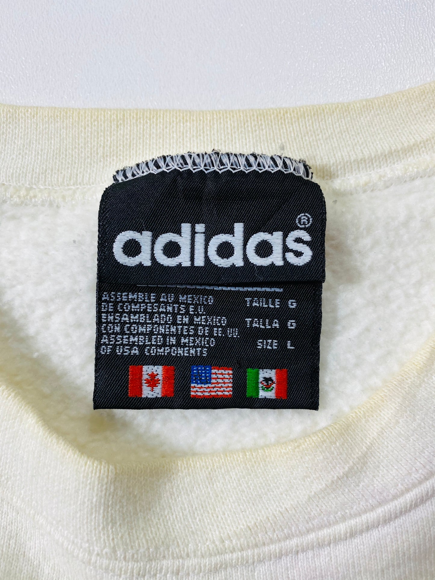 90's ADIDAS Size L Vintage Sweat-shirt / 6534