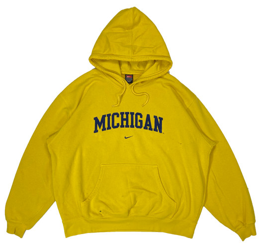 90's Nike x Michigan Vintage Hoodie Sweat-Shirt / 3259