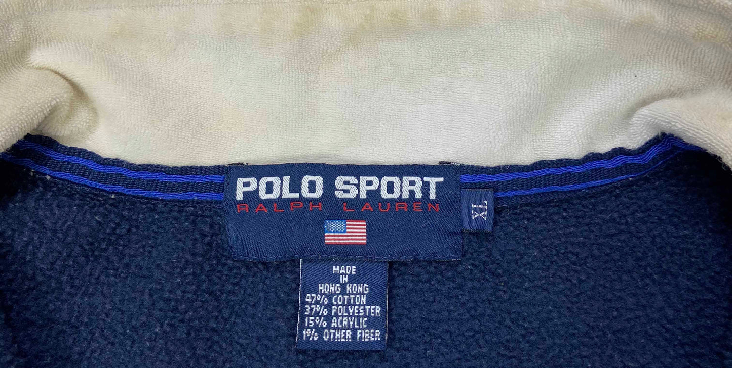 90's Polo Sport Ralph Lauren Half-Zip Vintage Sweat-Shirt / K735