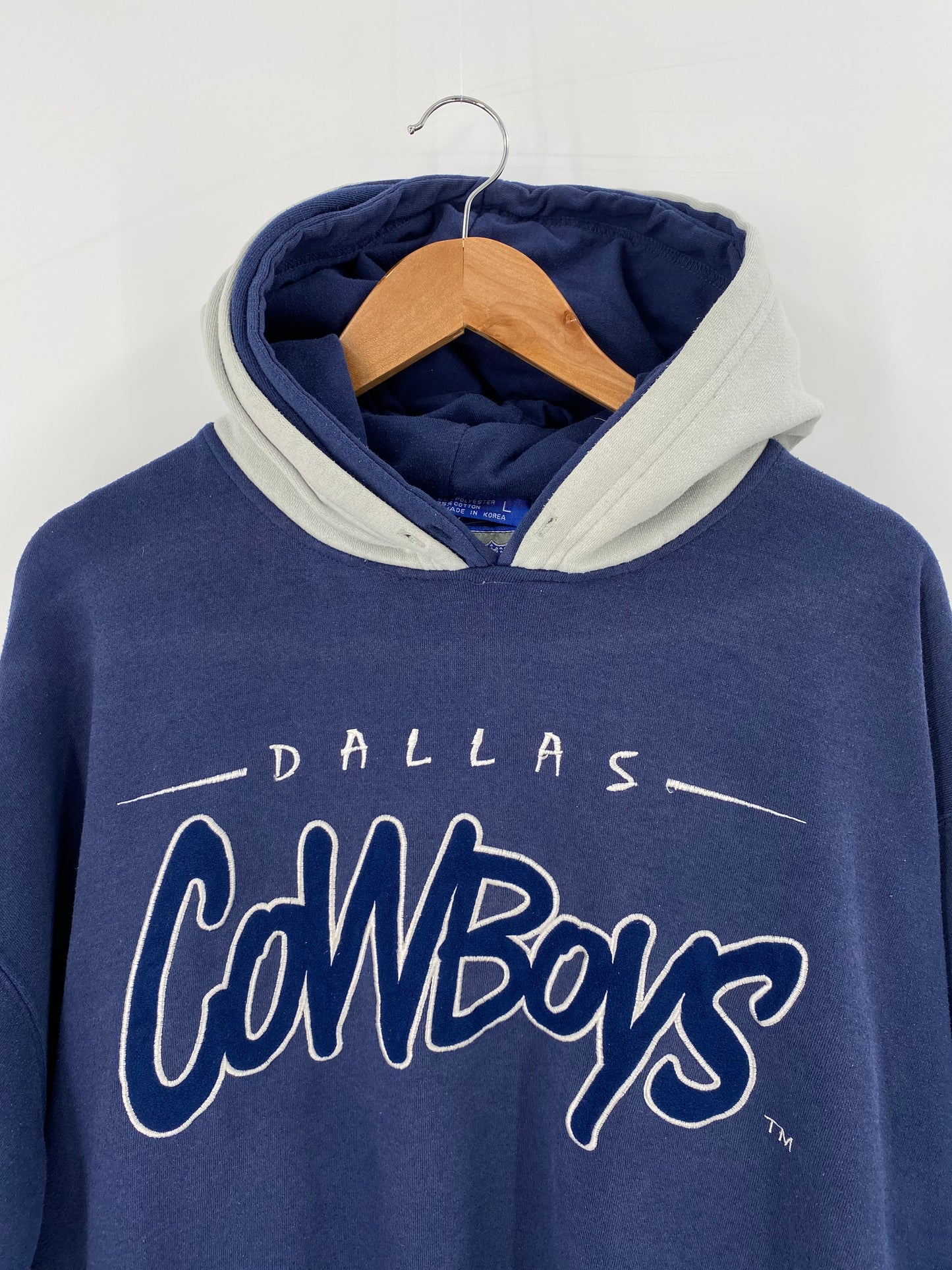 90’s DALLAS COWBOYS Size L Vintage NFL Hoodie Sweat-Shirt / 9426