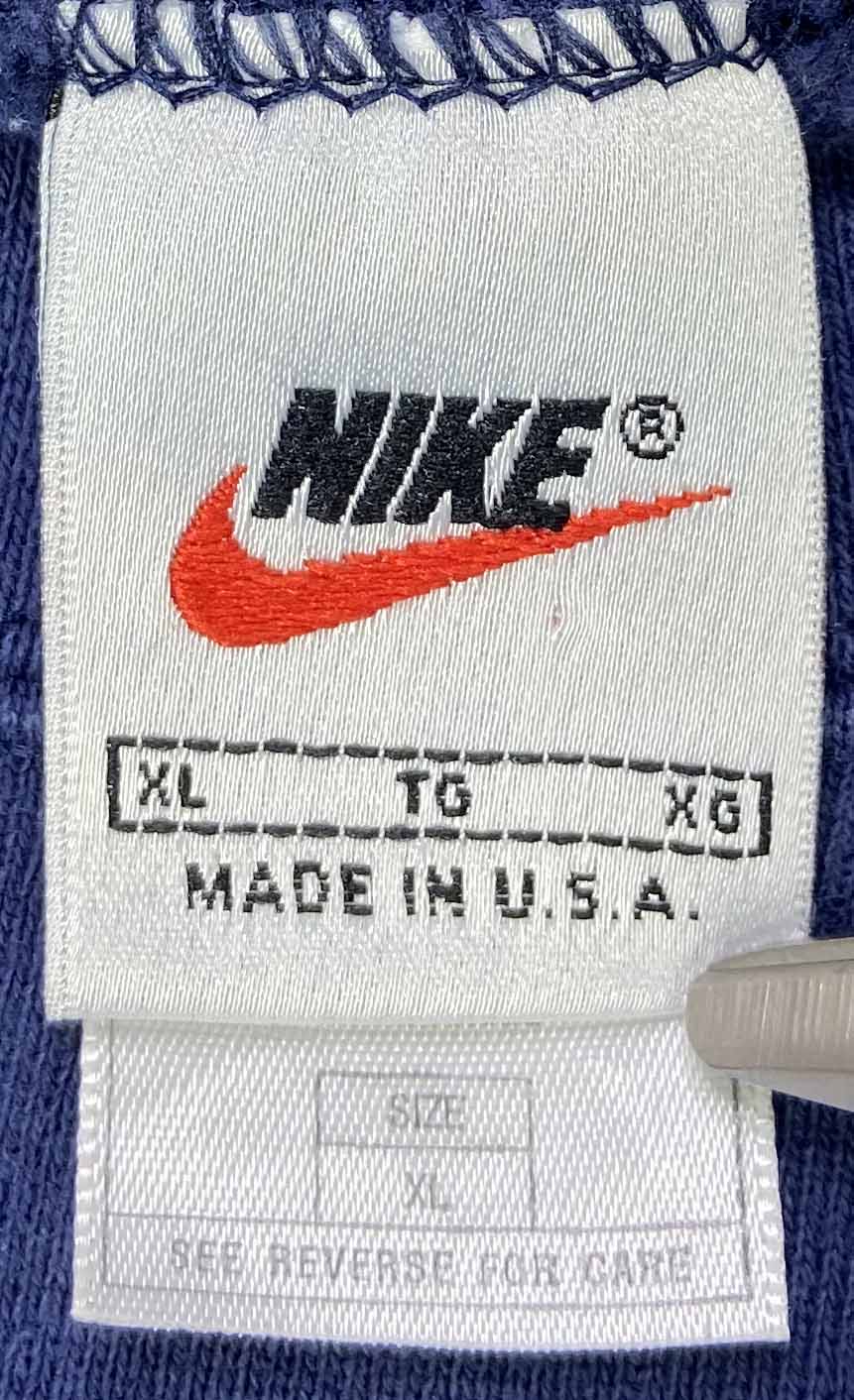 90's Nike Center Big Swoosh Made in USA Vintage Sweat-Shirt / 3293