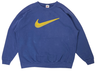 90's Nike Center Big Swoosh Made in USA Vintage Sweat-Shirt / 3293