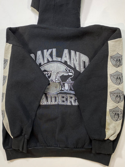 90's OAKLAND RAIDERS Size Approx. L~XL Vintage Hoodie Sweat-shirt / 6360