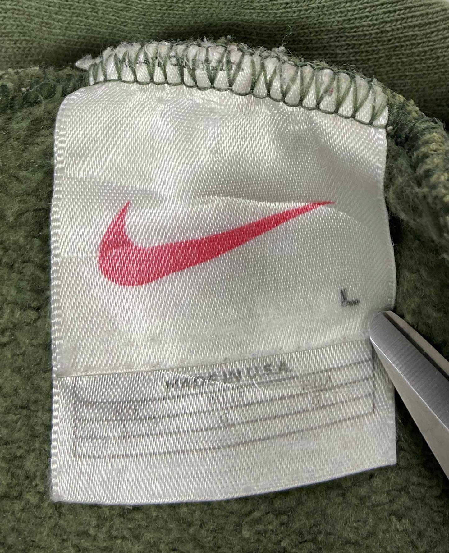 90's Nike Center Swoosh Made in USA Vintage Hoodie Sweat-Shirt / 3303