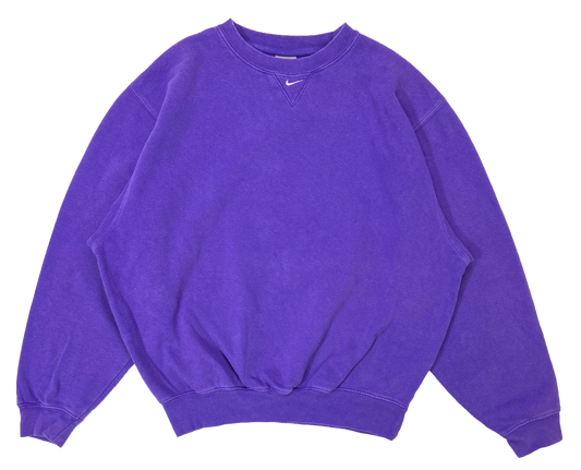 90's Nike Center Swoosh Vintage Crew Neck Sweat-Shirt / 3305