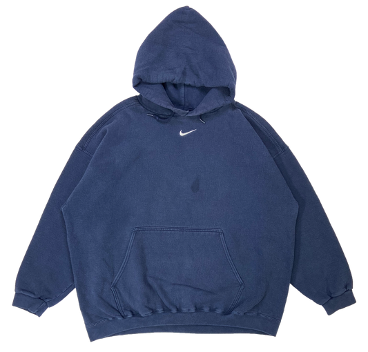90's Nike Center Swoosh Made in USA Vintage Hoodie Sweat-Shirt / 3306