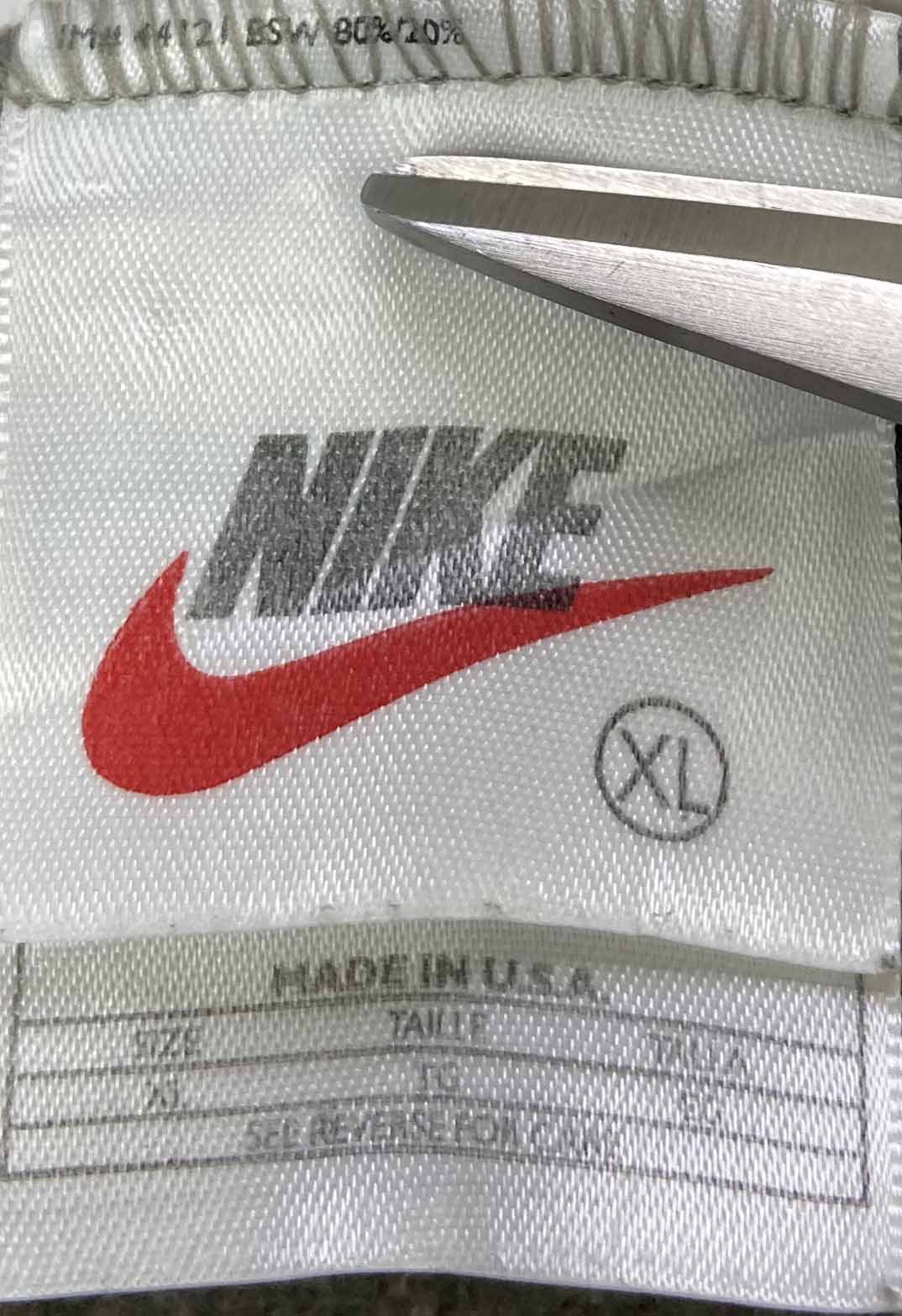 90's Nike Center Logo Made in USA Vintage Hoodie Sweat-Shirt / 3360