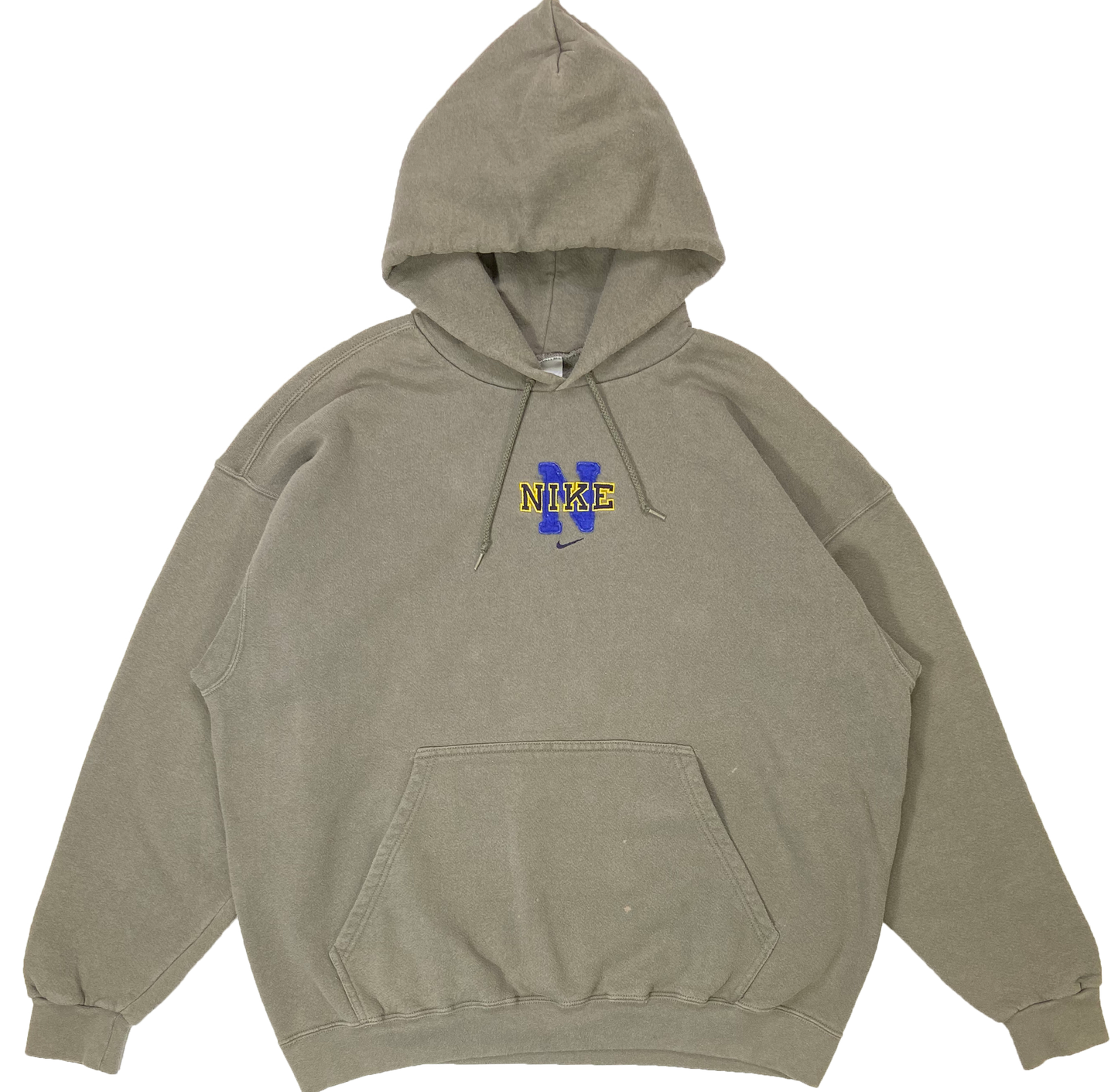 90's Nike Center Logo Made in USA Vintage Hoodie Sweat-Shirt / 3360