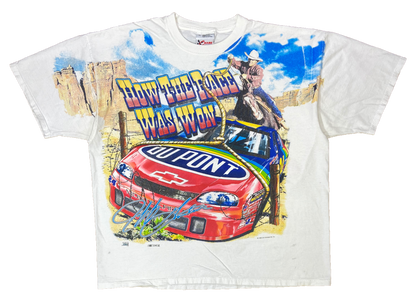 1998' Jeff Gordon HASE Du Pont Made in USA Vintage Racing T-Shirt / 3386