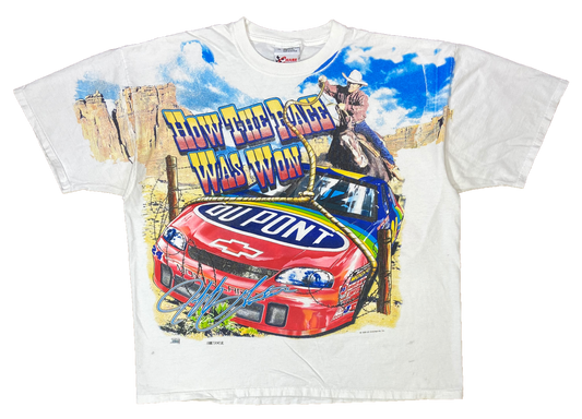 1998' Jeff Gordon HASE Du Pont Made in USA Vintage Racing T-Shirt / 3386