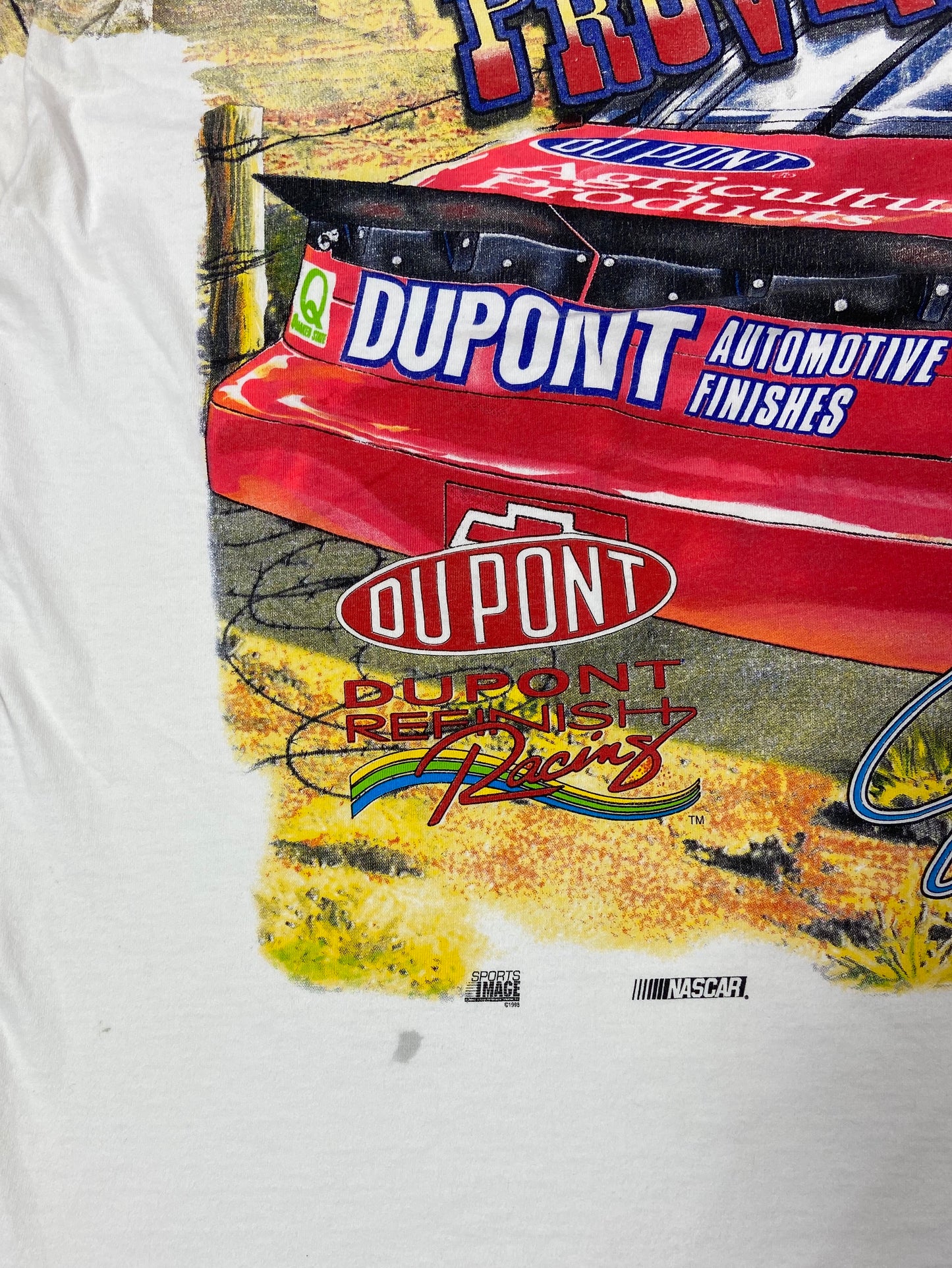 1998' Jeff Gordon HASE Du Pont Made in USA Vintage Racing T-Shirt / 3386