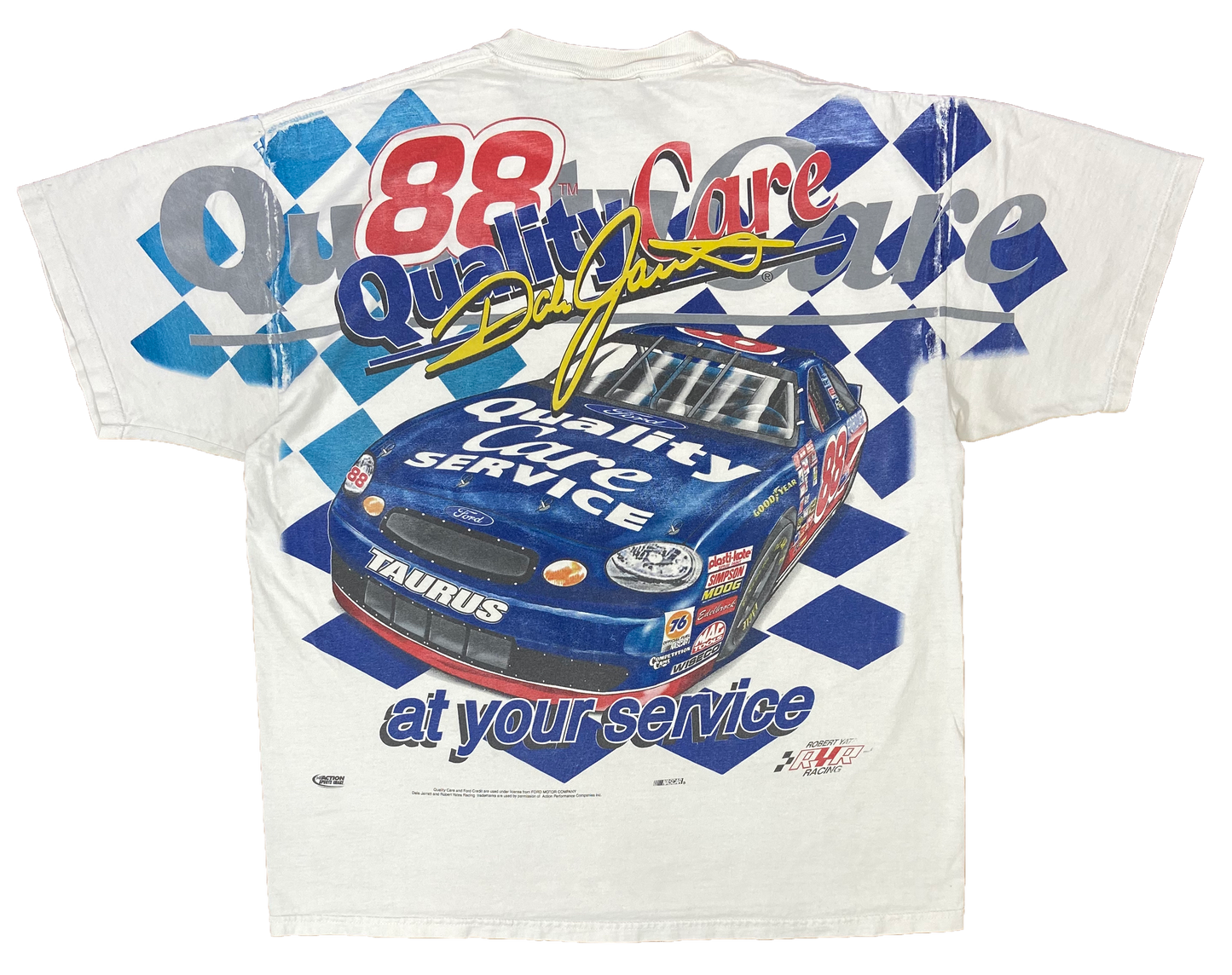 Vintage Dale Jarret NASCAR Racing T-Shirt / 3387