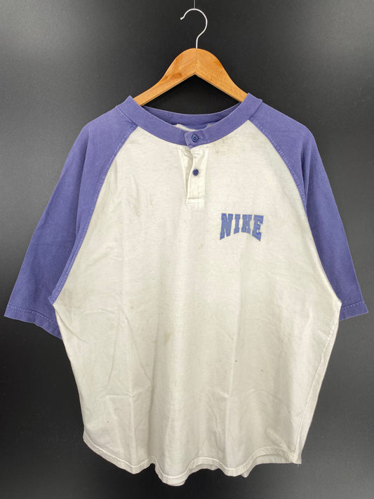 90's NIKE Size L Silver Tag Vintage Baseball T-Shirts / k208