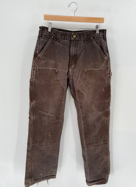 Vintage Carhartt Size 32x32 Double Knee Duck Pants / K3570