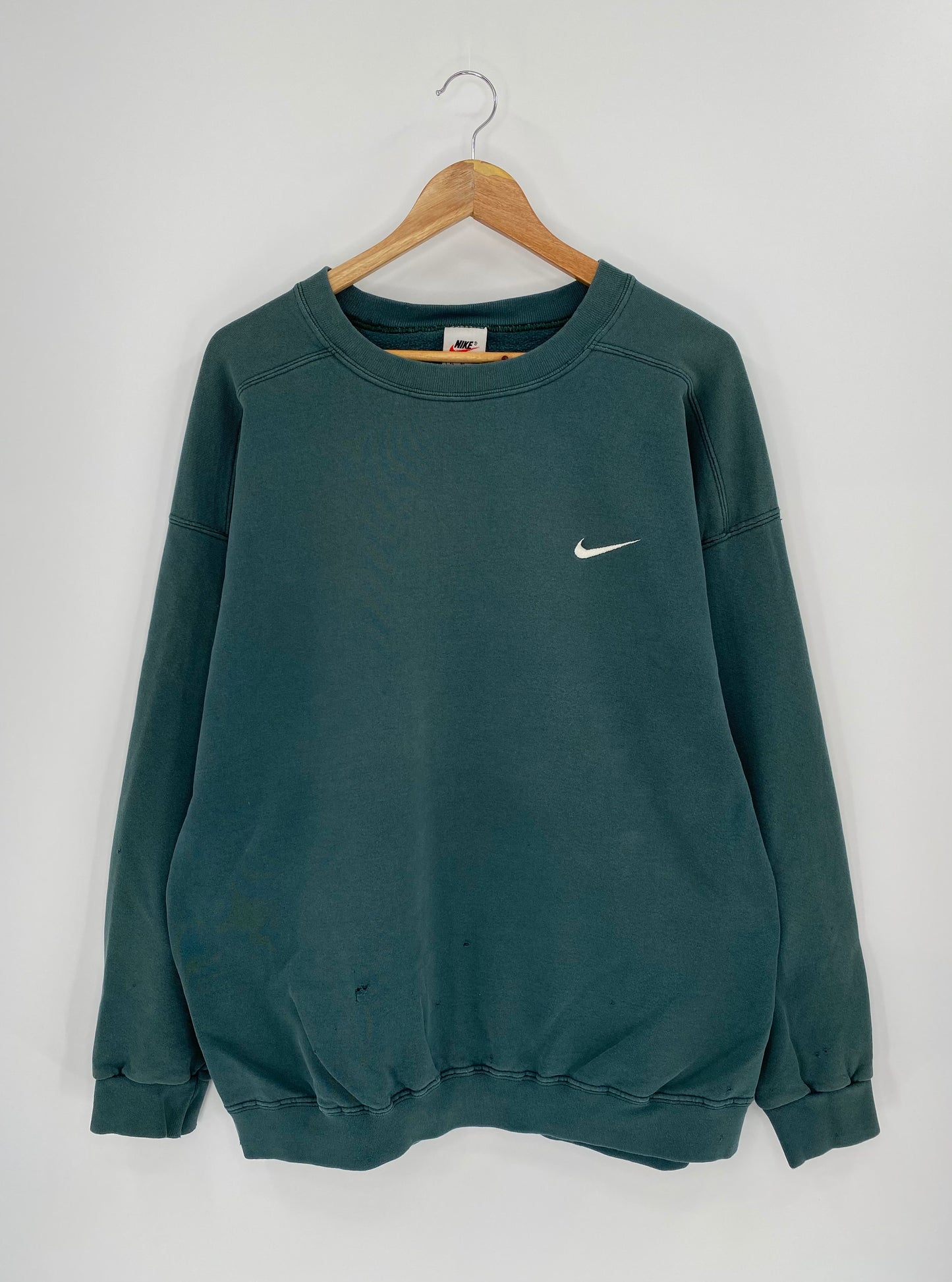 90’s NIKE Mini Swoosh Size XL Vintage Sweat-shirt / 9246