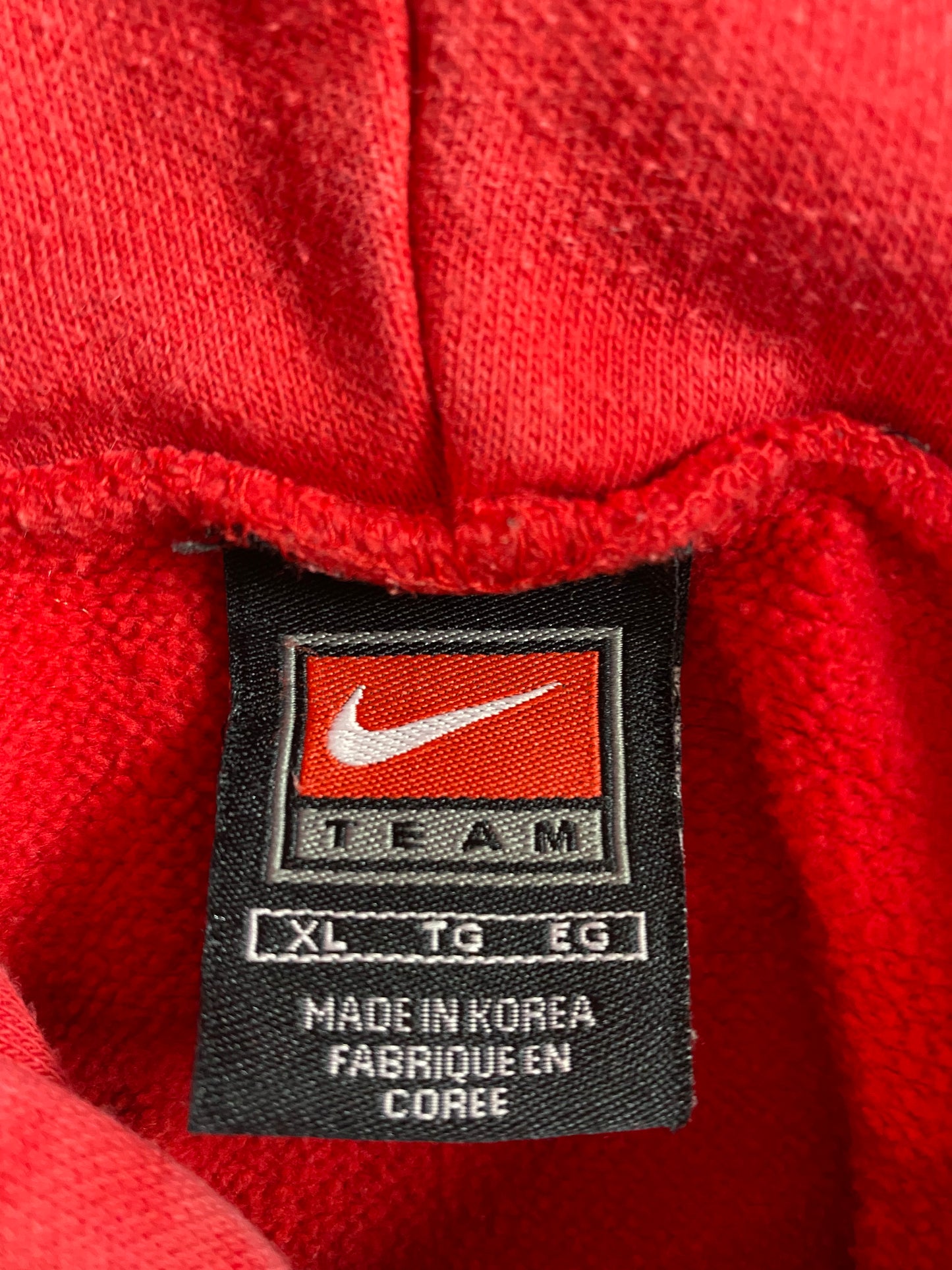 00' NIKE NEBRASKA Size XL Vintage Hoodie Sweat-Shirt / K3735