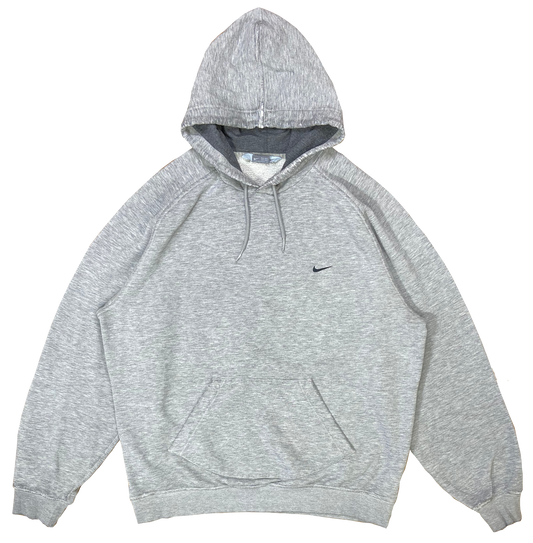 00' Nike Mini Swoosh Vintage Damaged Hoodie Sweat-Shirt / 3422