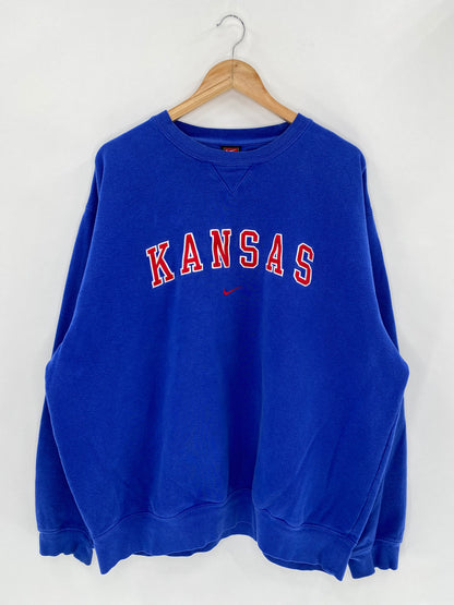 90’s NIKE KANSAS Size XL Vintage Sweat-Shirt / 5523
