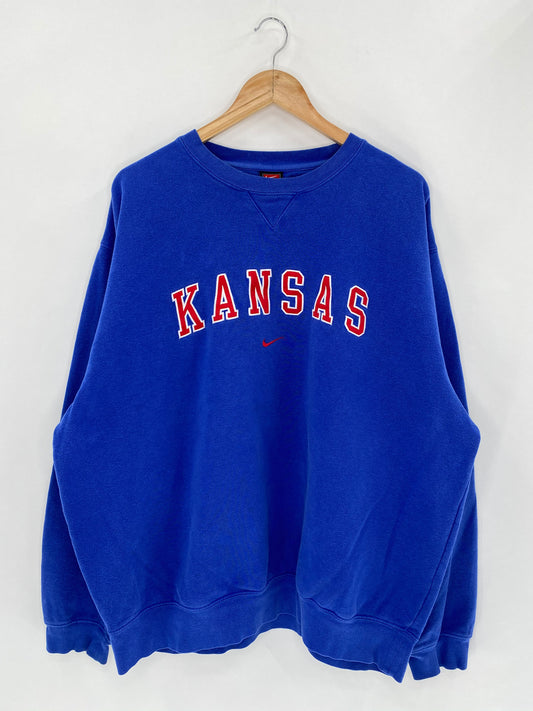 90’s NIKE KANSAS Size XL Vintage Sweat-Shirt / 5523