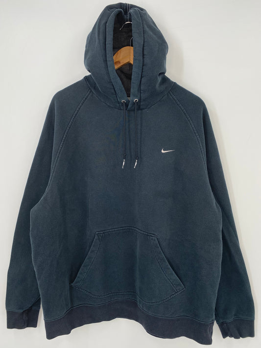 00' NIKE MINI SWOOSH Size XXL Vintage Hoodie Sweat-Shirt / K3843