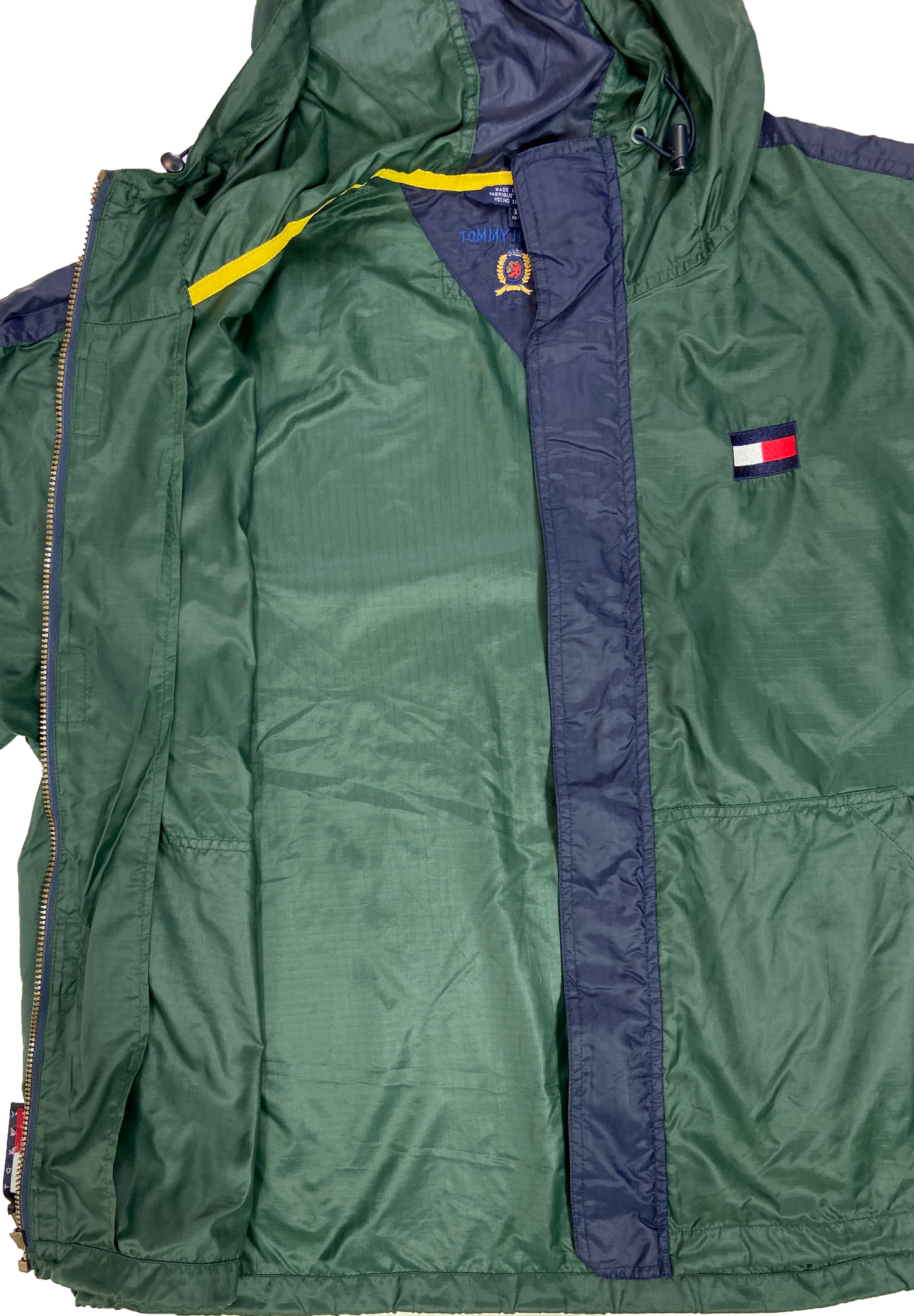 90's TOMMY HILFIGER Size XL Vintage Nylon Jacket / k471