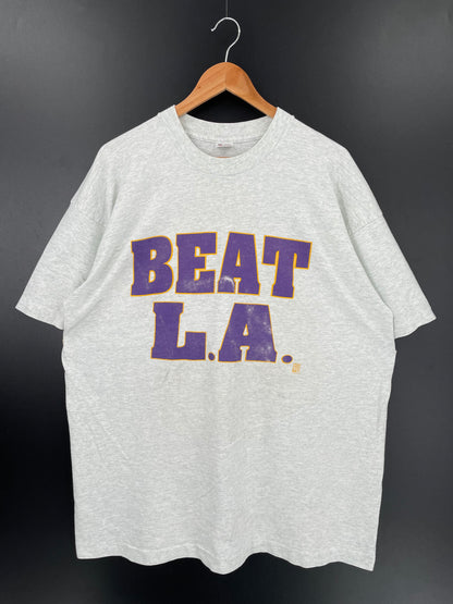 90’s Phoenix Suns BEAT L.A. Made in USA Size XXL Vintage NBA T-SHIRT / K1849