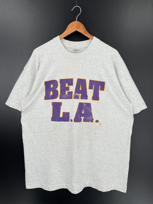 90’s Phoenix Suns BEAT L.A. Made in USA Size XXL Vintage NBA T-SHIRT / K1849