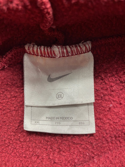 90’s NIKE Center Swoosh Damaged Size XXL Vintage Hoodie Sweat-shirt / 7055
