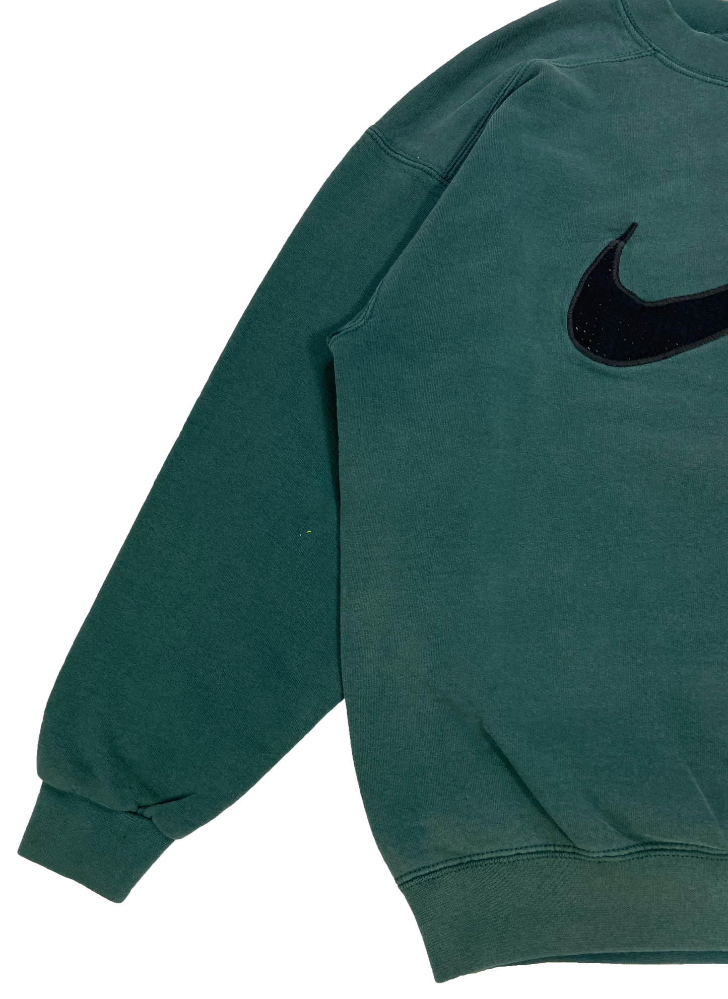 90's Nike Center Big Swoosh Made in USA Vintage Sweat-Shirt / 3504