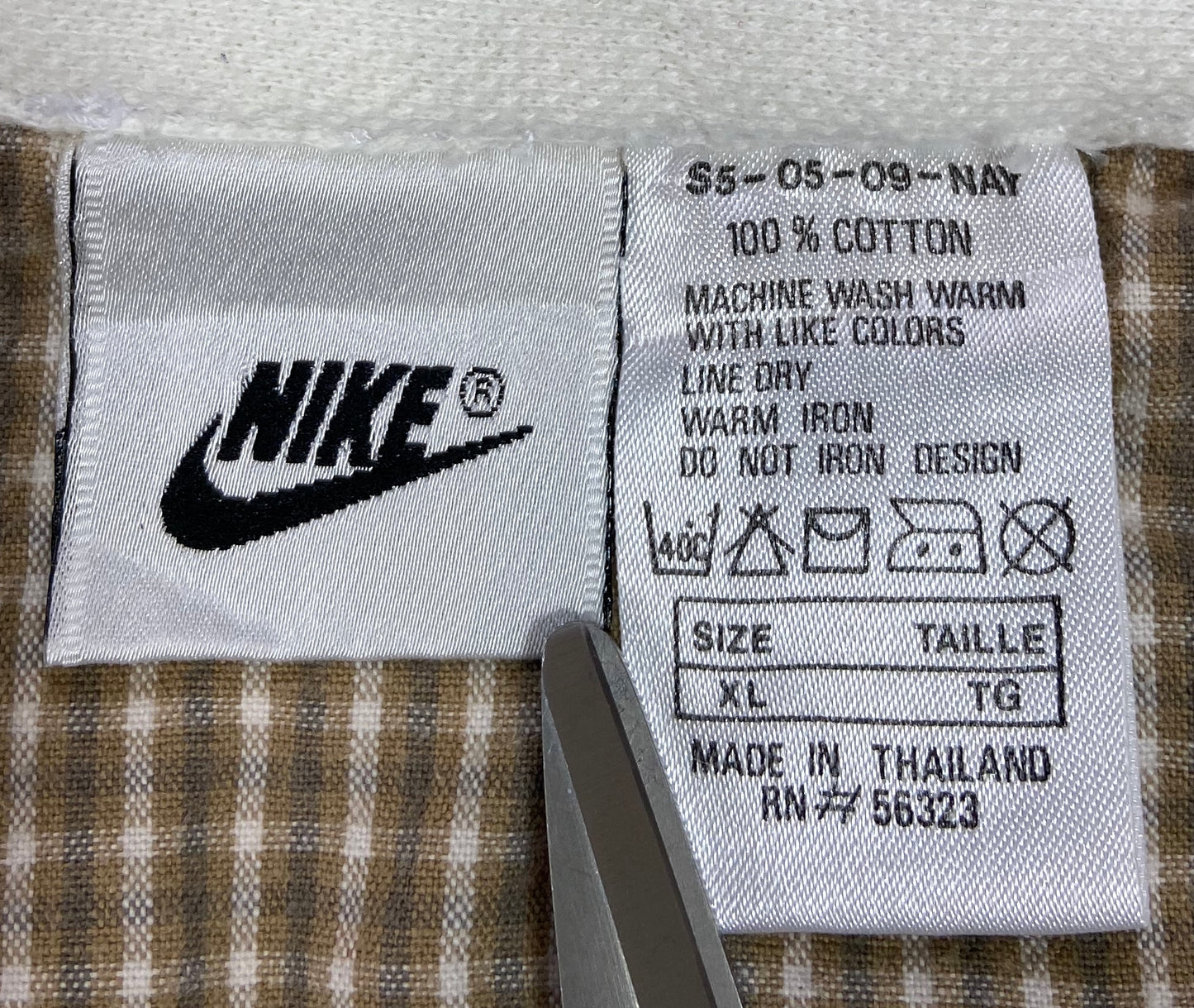 90's NIKE Size XL  Vintage Half-Zip Sweat-Shirt / k211