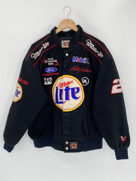 Vintage Miller Lite Size XL Racing Jacket / 5468