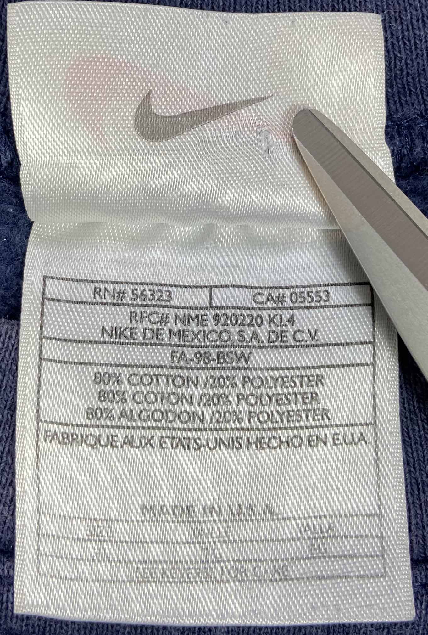 90's Nike Center Logo Made in USA Vintage Sweat-Shirt / 3571