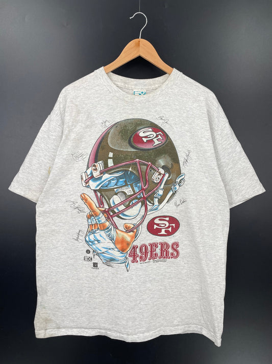 1996 SAN FRANCISCO 49ERS Made in USA Size XL Vintage NFL T-shirt / A6558