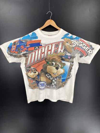 00' NASCAR DIGGER Size XL Vintage Racing T-shirt / k1795