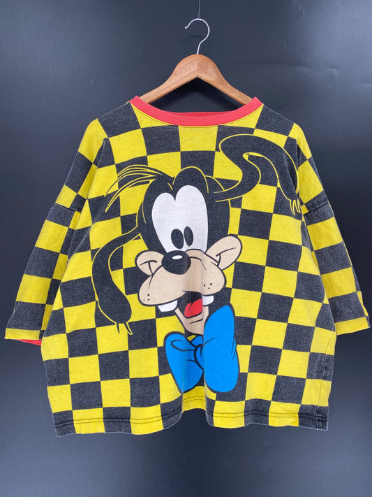 90’s DISNEY GOOFY Made in USA Size L-XL Vintage T-Shirts / k595