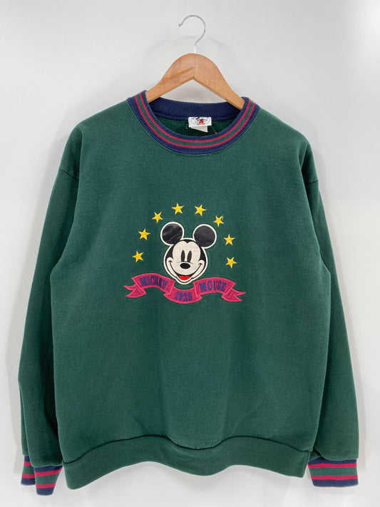 90’s DISNEY MICKEY Made in USA Size L Vintage Sweat-shirt / K9869
