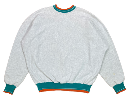 90's Dolphins Vintage NFL Made in USA Sweat-Shirt / 3724