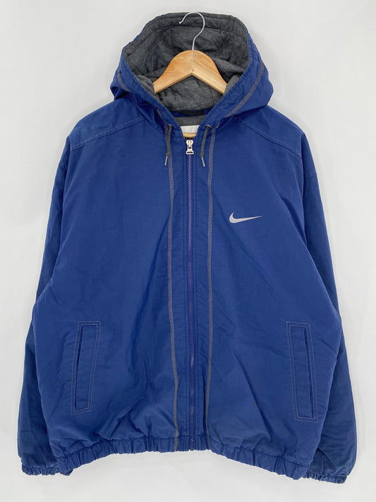 90's NIKE Zipper Size L Vintage Padded Nylon-Jacket / 5721