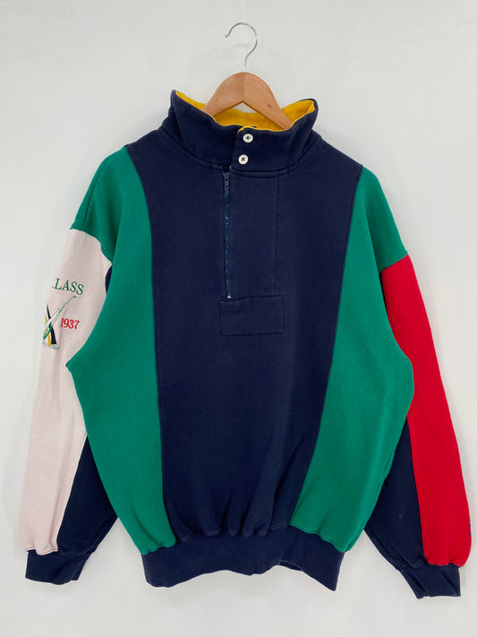 90’s NAUTICA Size L Vintage Half Zip Sweat-Shirt  / K2838
