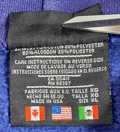 90's ADIDAS Made in USA Size XL Vintage Hoodie Sweat-Shirt / E1602S