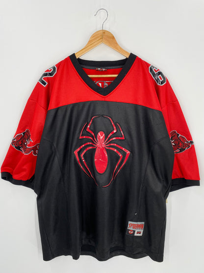 2001 MARVEL SPIDER-MAN Size XL Vintage Hockey Game Shirt / 7022