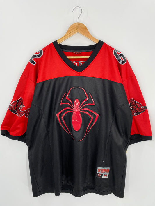 2001 MARVEL SPIDER-MAN Size XL Vintage Hockey Game Shirt / 7022