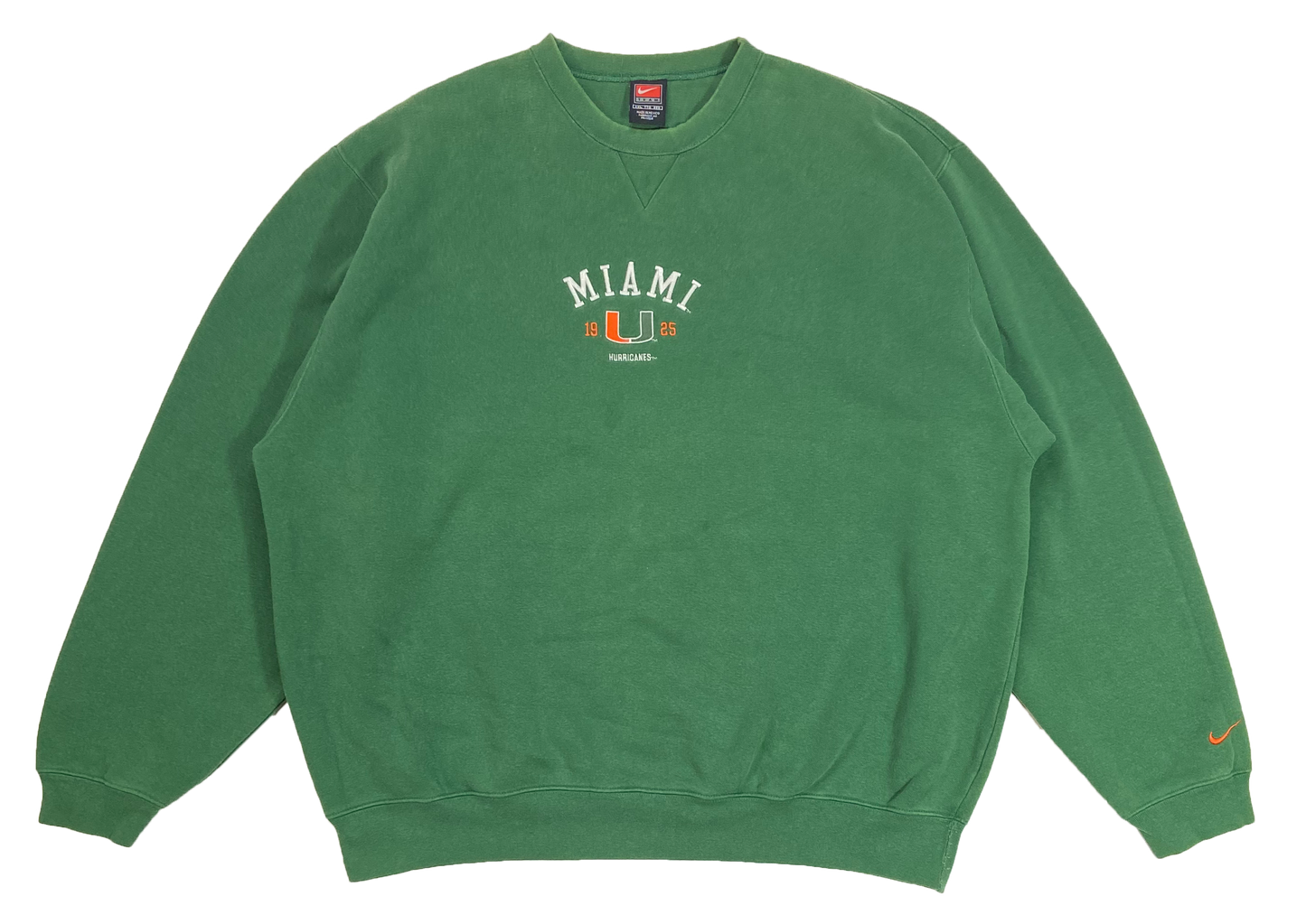 90's Nike x Miami Hurricanes NFL Vintage Sweat-Shirt / 3883