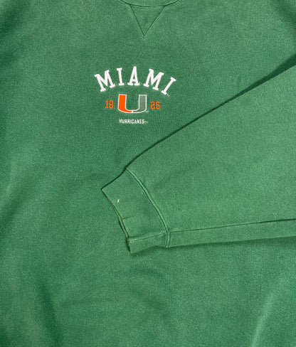 90's Nike x Miami Hurricanes NFL Vintage Sweat-Shirt / 3883