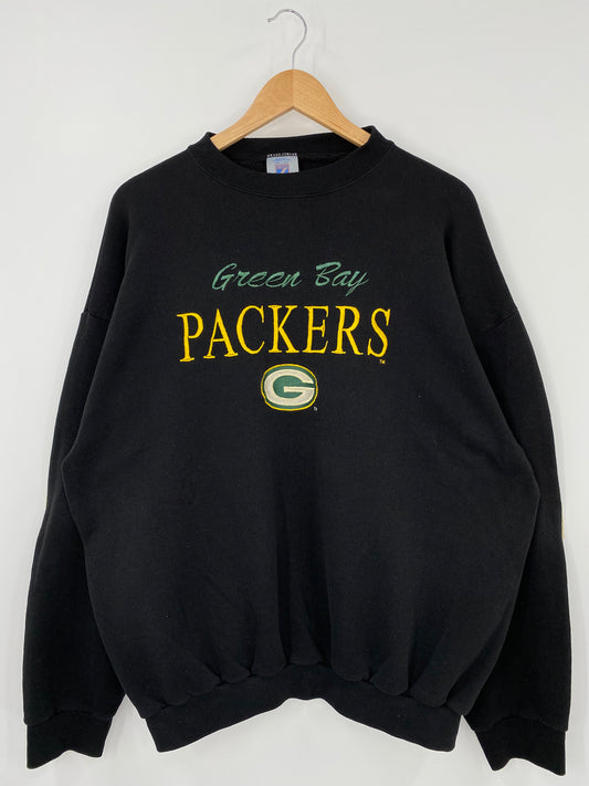 90's  GREENBAY PACKERS Made in USA Size XL Vintage NFL Sweat shirt / K3093