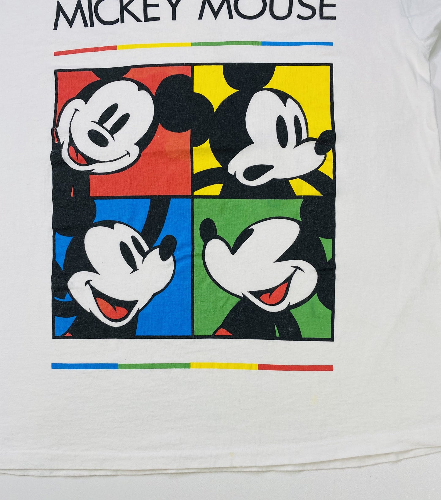 90's DISNEY MICKEY Made in USA Size One Size (Approx. L) Vintage T-shirt/ K5327