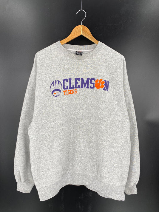 90’s NIKE CLEMSON TIGER Size XL Vintage Sweat-shirt / 7918