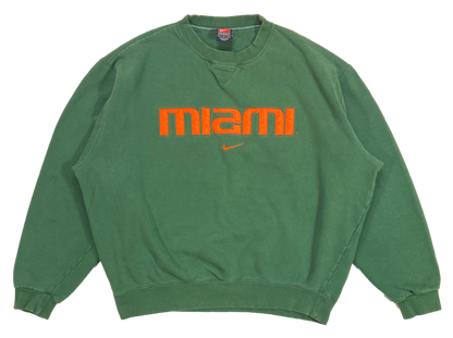 90's Nike x Miami Hurricanes NFL Vintage Sweat-Shirt / 3915