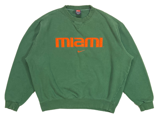 90's Nike x Miami Hurricanes NFL Vintage Sweat-Shirt / 3915