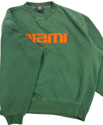 90's Nike x Miami Hurricanes NFL Vintage Sweat-Shirt / 3915